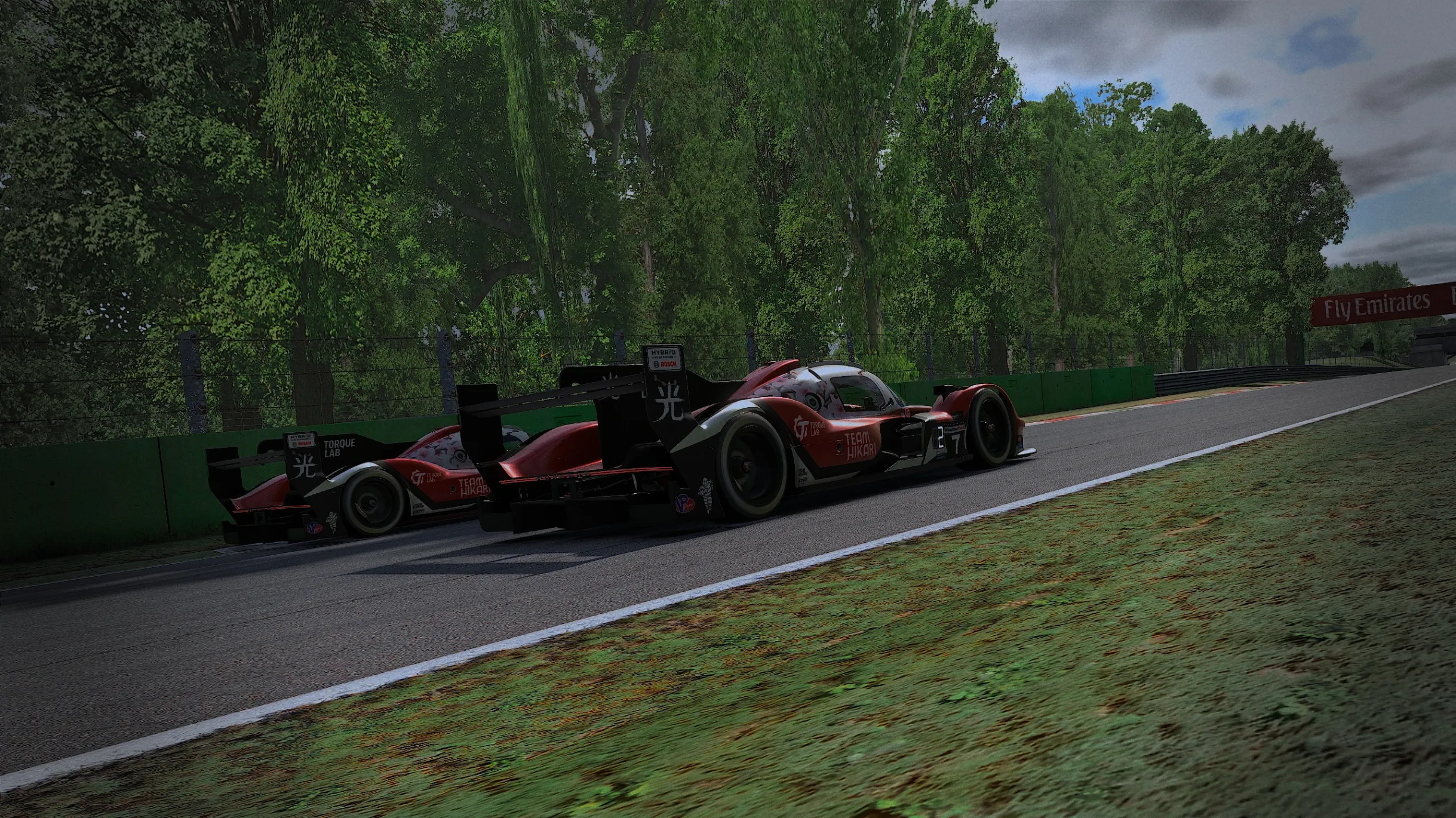 Hikari Racing cars on track